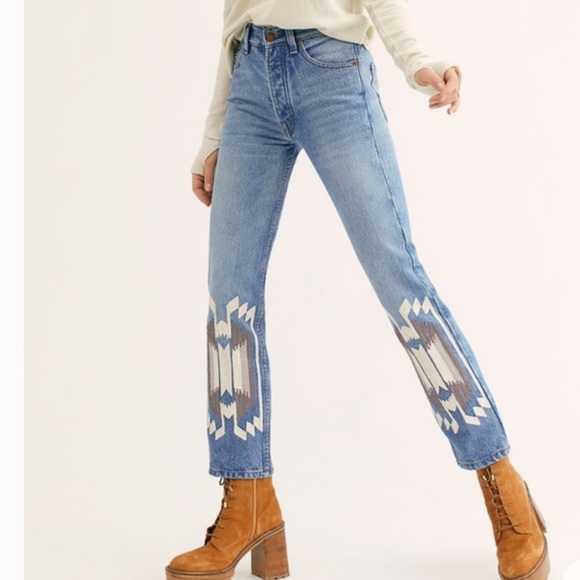 Sold Bliss Mischief X Free People 26 Straight Jean - Picture 11 of 13